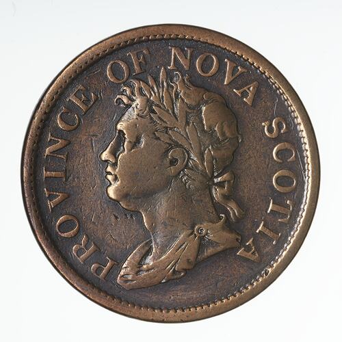 Coin - 1 Penny, Nova Scotia, Canada, 1824