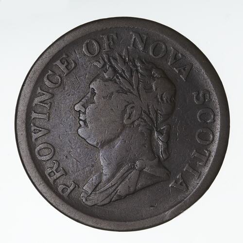 Coin - 1 Penny, Nova Scotia, Canada, 1832