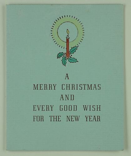 Christmas Card - From George Browning to Hope Macpherson and family