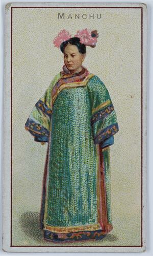 Card - National Costume, Manchu Female, circa 1900