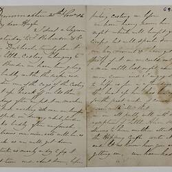 Letter - Nathanial McKay, to H.V. McKay, News from Drummartin, 25 Nov 1886