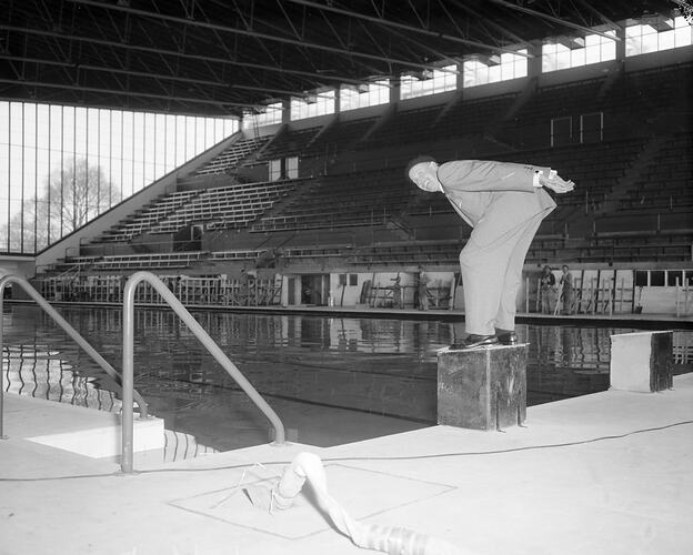 Bob Dyer, Olympic Swimming Pool, Olympic Games, Melbourne, 1956