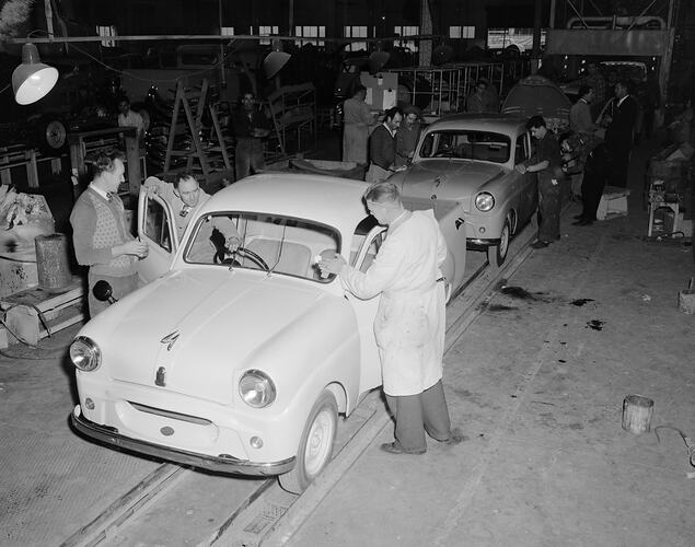 Production Line Workers in Motor Vehicle Factory, Victoria, 1954-1955