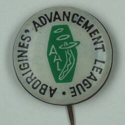 Badge - Aborigines Advancement League, Australia,  post 1957