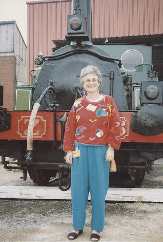 Photograph - Woman at Scienceworks Opening Weekend, Spotswood, Victoria, circa 1991