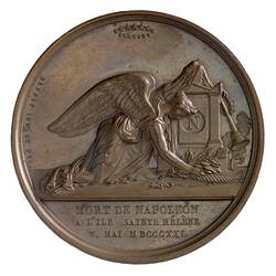 Medal - Death of Napoleon, France, 1821