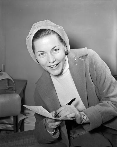 Portrait of Miss Harting, Melbourne, Victoria, Jul 1958
