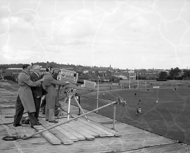 General Television Corporation Pty Ltd, Football, Victoria Park, Abbotsford, Victoria, Apr 1957