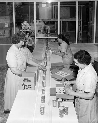 Women at Work, Factory Interior, Canterbury, Victoria, Oct 1958
