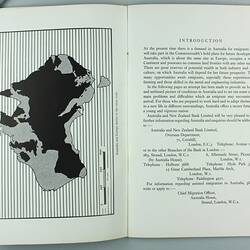 Booklet - 'Australian Prospects, Information for Intending Emigrants', London, September 1960