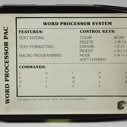 Word Processor ROM-Pac - Exidy, Sorcerer, Computer, circa 1979