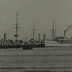 Photograph - Federation Celebrations, 'The Royal Yacht Ophir and the British War Ships at Port Melbourne', May1901