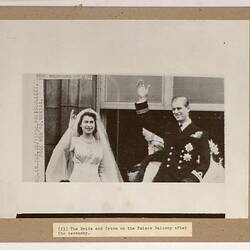 Photograph - Princess Elizabeth & Duke of Edinburgh Royal Wedding