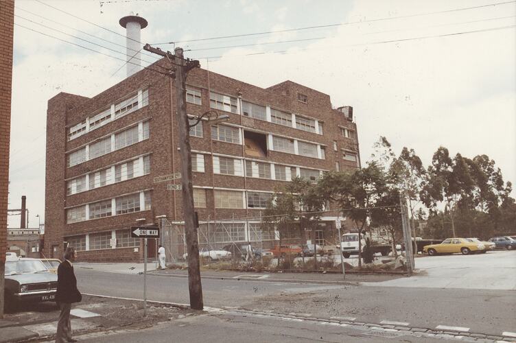 Photograph - Exterior view of Former Kodak Abbotsford Factory, corner Southampton Crescent and Bond Street, Abbotsford, circa 1980s