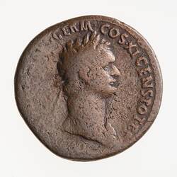 Coin - As, Emperor Domitian, Ancient Roman Empire, 85 AD