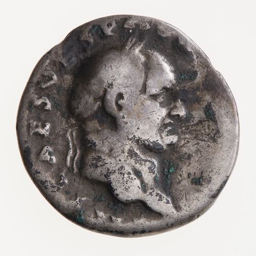 Coin Denarius Emperor Vespasian Ancient Roman Empire 72 73 AD