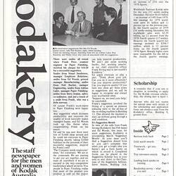 Newsletter - 'Australian Kodakery', No 112, March 1980