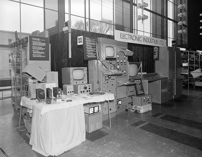 Mingay Publishing Co, Electronic Industries Ltd. Exhibition Stand, Parkville, Victoria, 26 May 1959