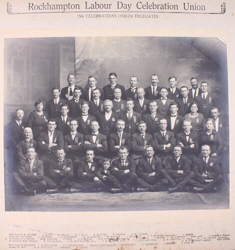 Photograph - Rockhampton Labour Day Celebration Union,1922-23