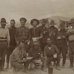 Photograph - Soldiers with Letters from Home, Egypt, World War I, circa 1915