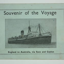 Booklet - 'Souvenir of the Voyage', SS.New Australia', 1953