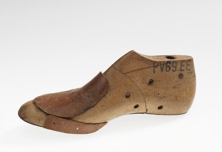 Shoe Last - Wooden, Right Foot, 1930s-1970s