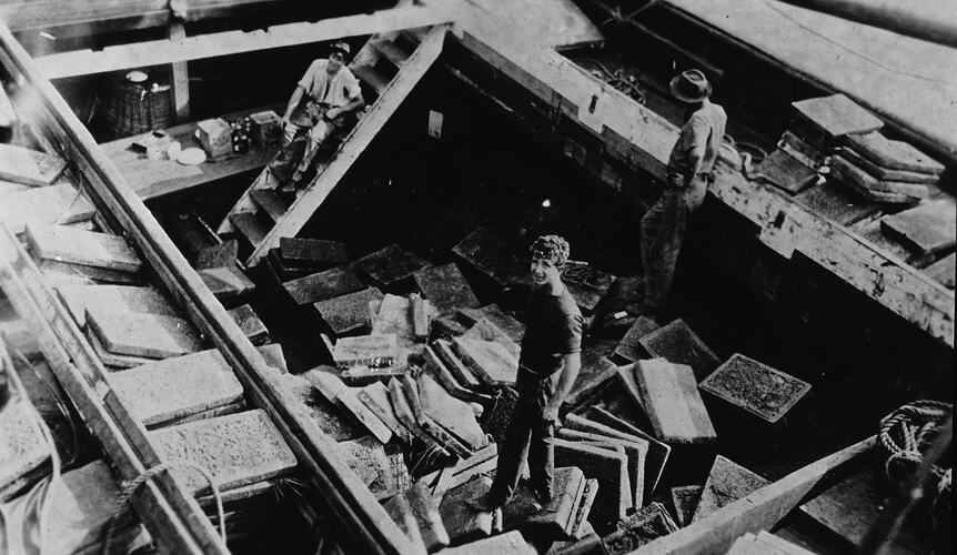 Men in Ship, circa 1930s