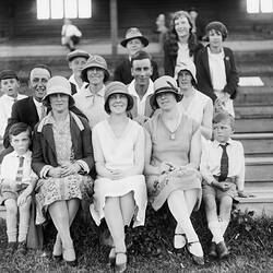 Group Portrait in Sports Stand, circa 1930s
