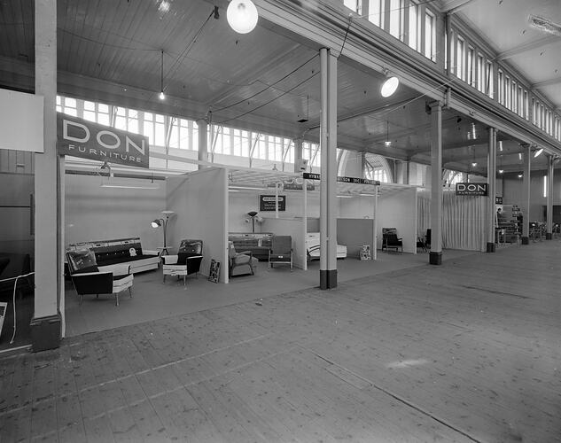 Don Furniture Display, Royal Exhibition Building, Melbourne, 25 Jan 1960