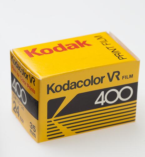 Box - Kodak Australasia Pty Ltd, Kodacolor VR 400, 135 film cartridge, 24 exposures, circa 1982 - 1986