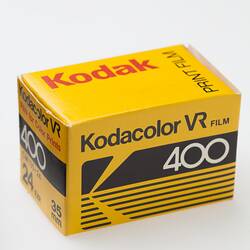 Box - Kodak Australasia Pty Ltd, Kodacolor VR 400, 135 film cartridge, 24 exposures, circa 1982 - 1986