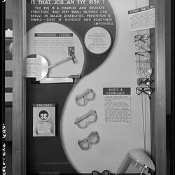 Industrial safety display at the Science Museum, Melbourne, 1970