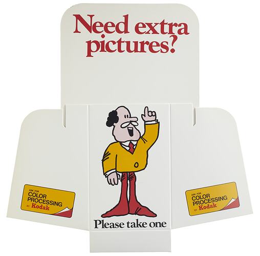 Brochure Holder - Kodak (Australasia) Pty Ltd, 'Need Extra Pictures?', circa 1980s