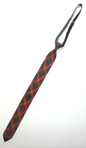 Tie - Leather Braided, Doug Kite, Ringwood, circa 1990