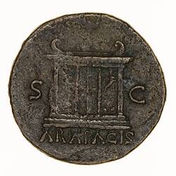 Coin - As, Emperor Nero, Ancient Roman Empire, 66 AD