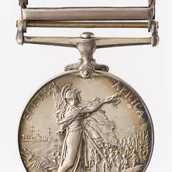 Medal - King's South Africa Medal 1901-1902, Specimen, King Edward VII, Great Britain, 1902 - Reverse
