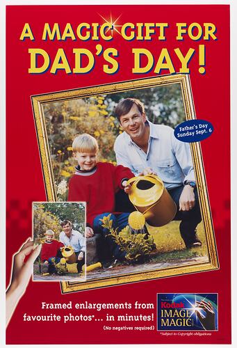 Poster - Kodak Australasia Pty Ltd, 'A Magic Gift For Dad's Day!', 1998