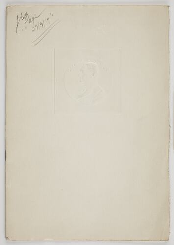Back cover from programme - Eastman Kodak Company, 'Anniversary Dinner', Rochester, USA, 27 Sep 1951