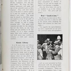 Bulletin - Kodak Australasia Pty Ltd, 'Kodak Works Bulletin', Vol 1, No 1, May 1923, Page 9