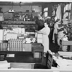Copy Negative - HV McKay Massey Harris, Printing Department, Sunshine, Victoria, Apr 1954