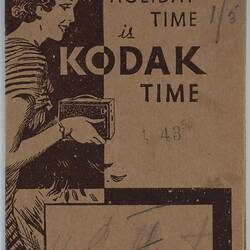 Film Wallet - Kodak Australasia Pty Ltd, 'Holiday Time is Kodak Time', circa 1930s