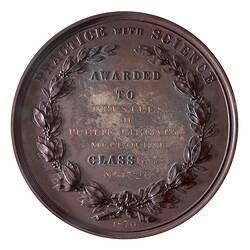 Medal - Agricultural Society of New South Wales, Practice with Science, 1870 AD