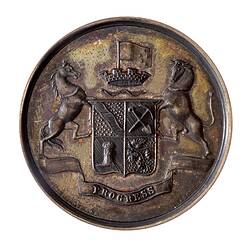 Medal - County of Bendigo Agricultural and Horticultural Society Silver Prize, c. 1880 AD