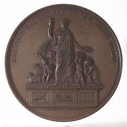 Medal - Agricultural Society of New South Wales, Practice with Science, Australia, 1870