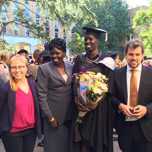 Nyadol Nyuon & Friends, Graduation Ceremony, University of Melbourne, 2015