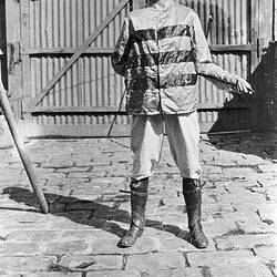 Negative - Female Jockey in Silks, Carlton, Victoria, pre 1930