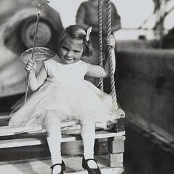 Digital Photograph - Rosemary Havill Norman Wearing Fairy Costume, Orient Line Ship, From Melbourne To Noumea, 1938