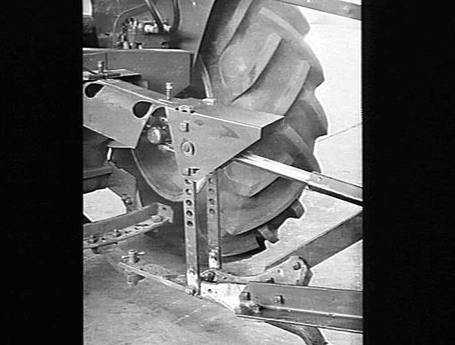 P.T.O. SECTION 744 DIESEL TRACTOR AND P. D. RAKE: MAY 1954