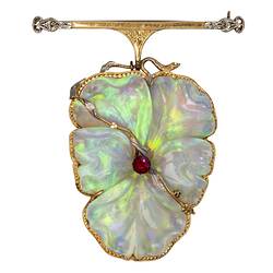 Brooch - Opal, Gold & Silver, Melbourne, Victoria, circa 1900