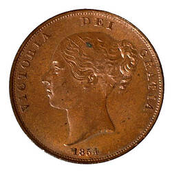 [NU 1179] Penny, Great Britain, 1854 (AD) (COINS) (Obverse)